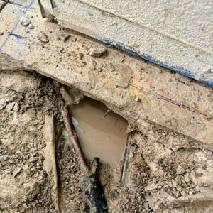 Slab Leak Detection